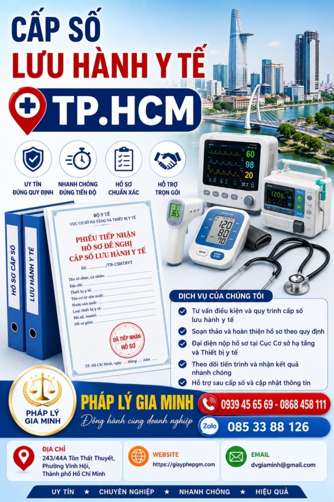 Cấp số lưu hành y tế TPHCM
