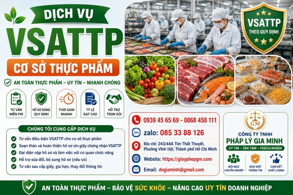 Dịch vụ VSATTP cơ sở thực phẩm