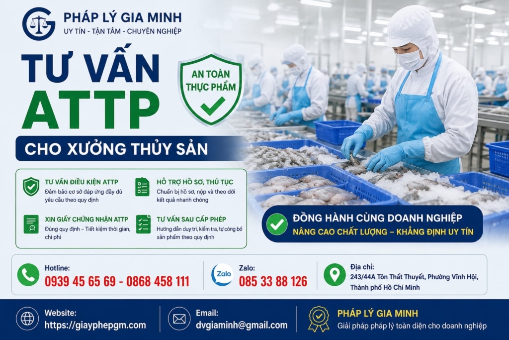 Tư vấn ATTP cho xưởng thủy sản