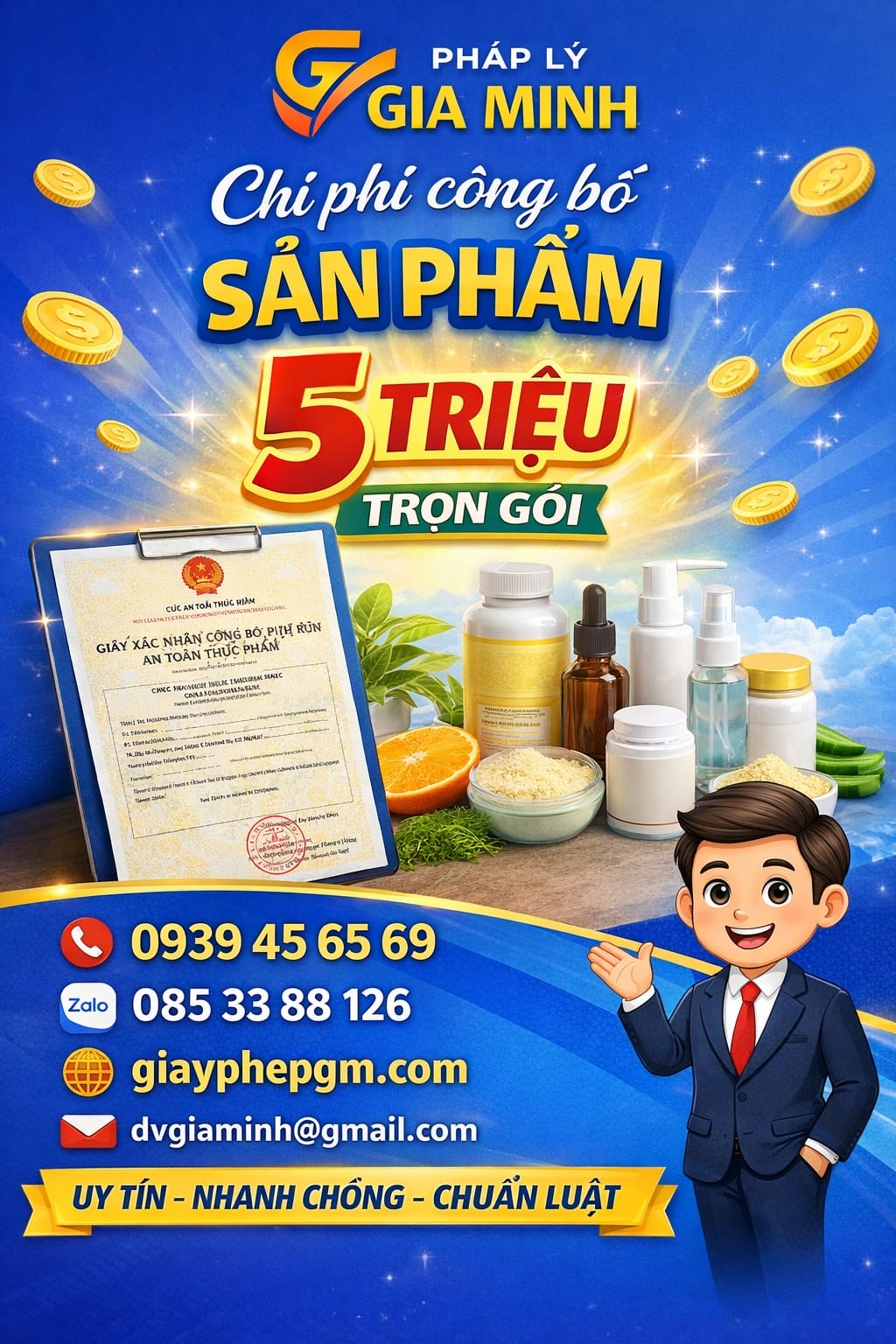chi phí công bố rau củ quả