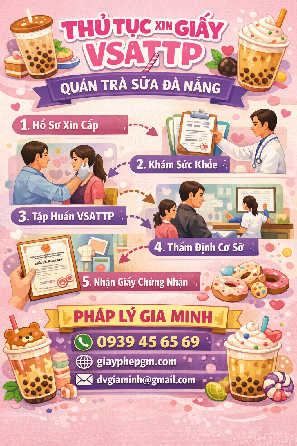 Làm giấy VSATTP cho quán cà phê sân vườn Đà Nẵng