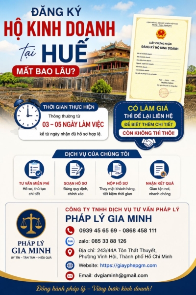 Đăng ký hộ kinh doanh tại Huế mất bao lâu? Cách hạn chế hồ sơ bị kéo dài