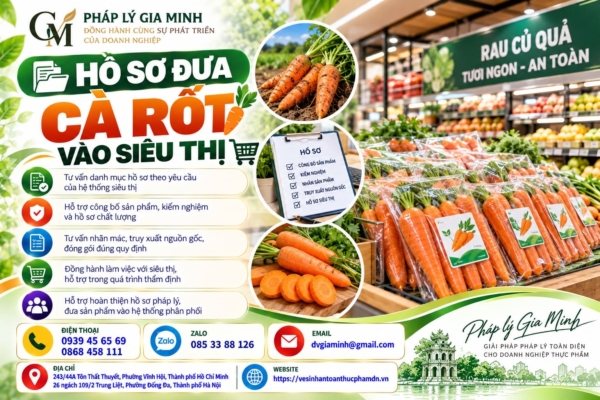 Hồ sơ đưa cà rốt vào siêu thị