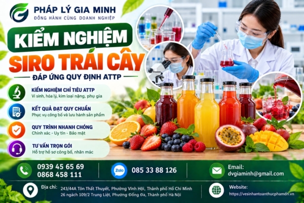 Kiểm nghiệm siro trái cây