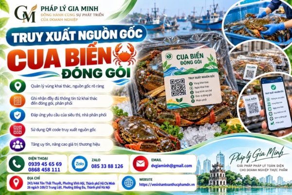 Truy xuất nguồn gốc cua biển đóng gói